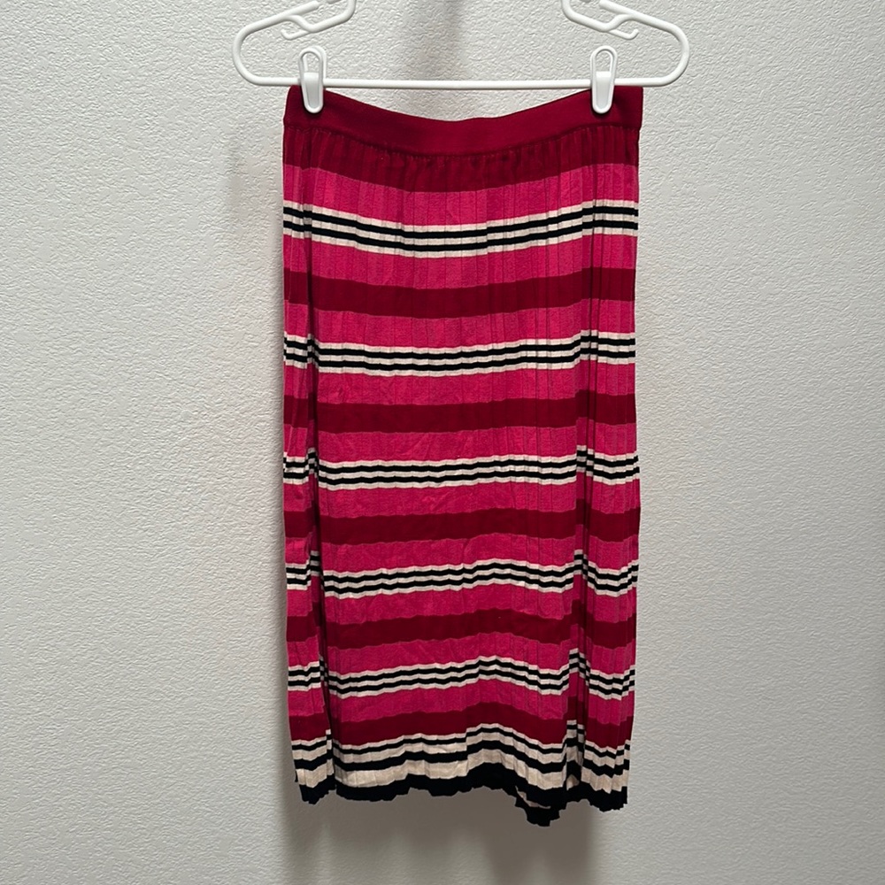 Anthropologie Sweater Midi Striped Skirt - Size Small